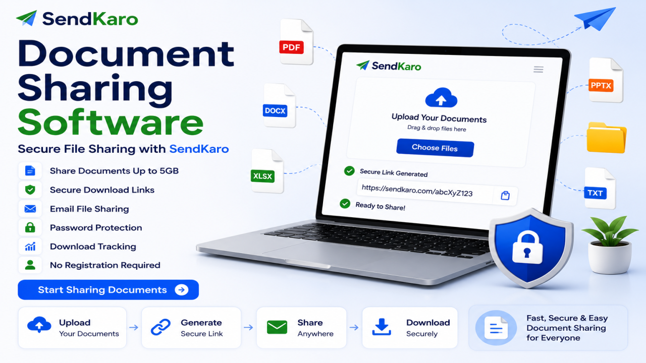 Document Sharing Software | Secure File Sharing with SendKaro