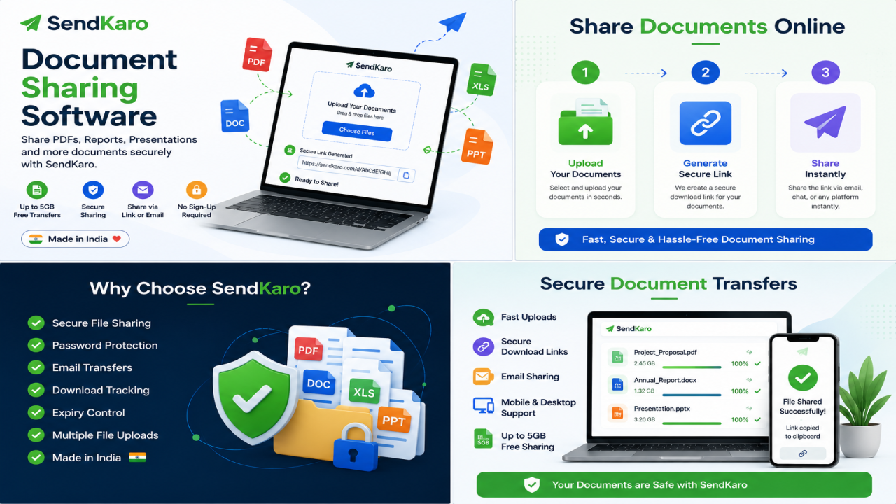 Document Sharing Software | Secure File Sharing with SendKaro